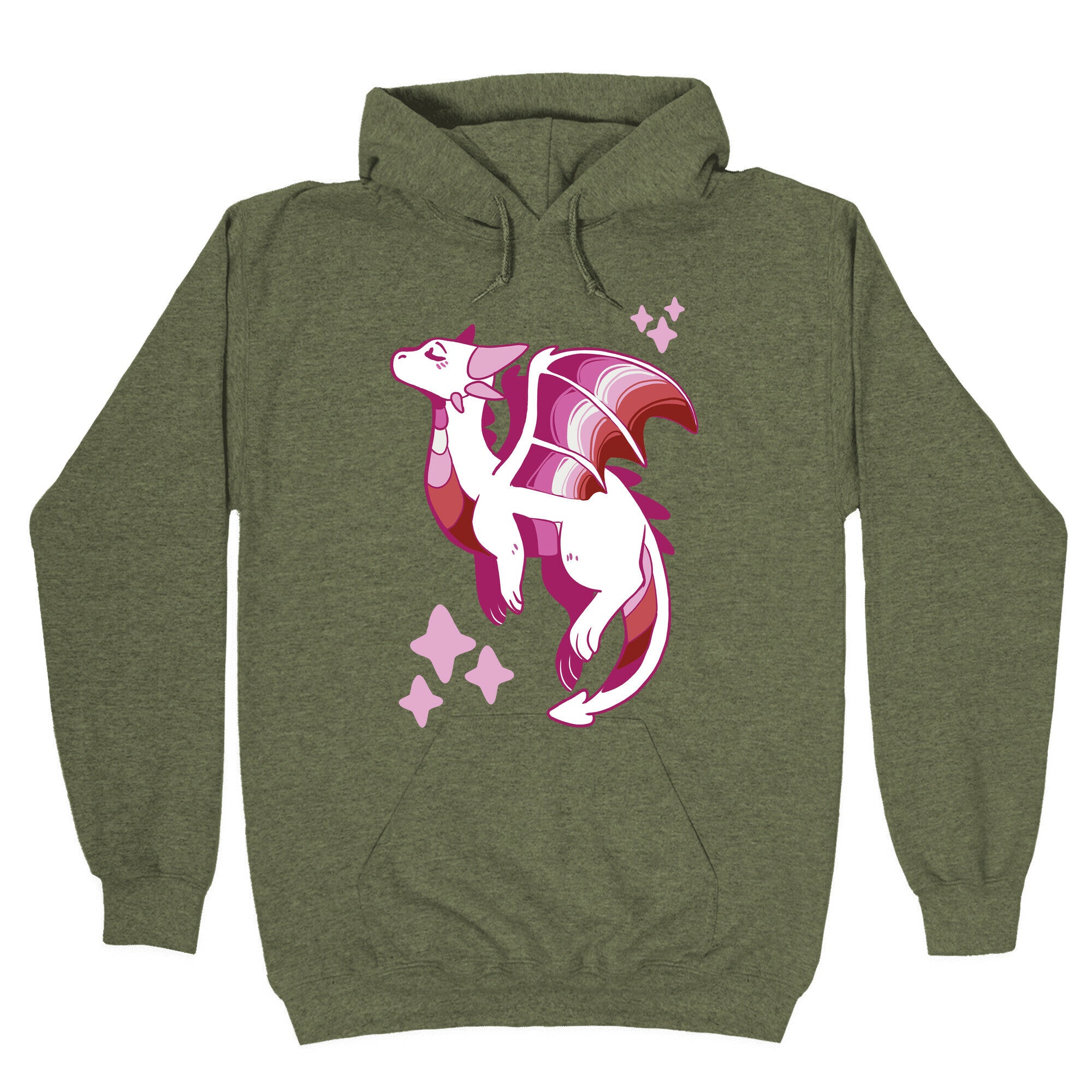 Lesbian Pride Dragon Hoodie